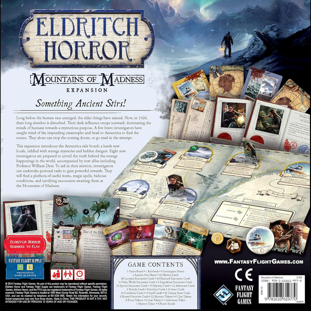 Fantasy Flight Games Eldritch Horror: Mountains of Madness Board Game Expansion