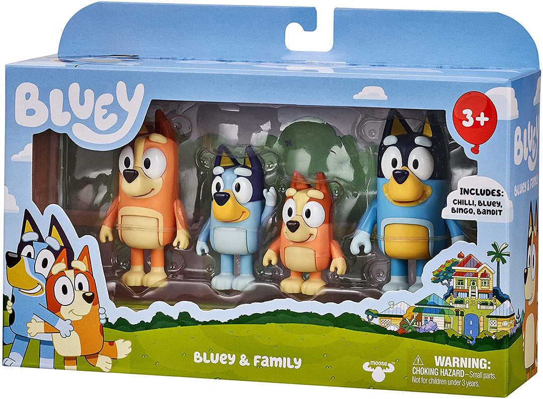 Bluey Family 4 Pack Figurines