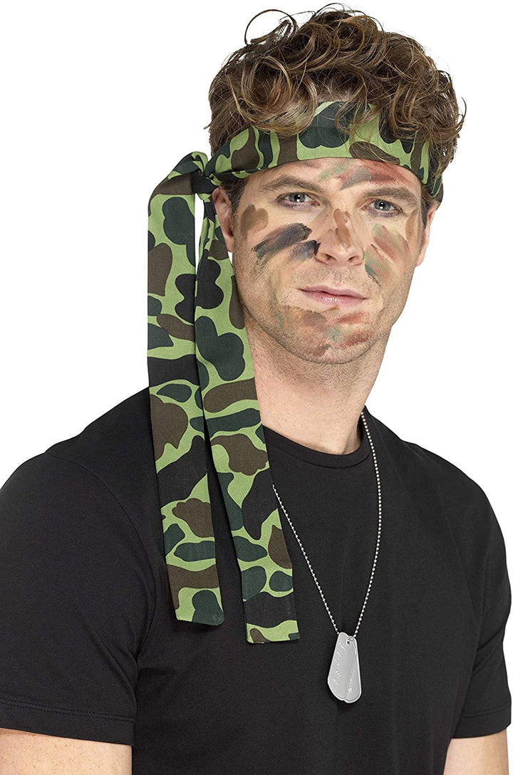 Smiffys Army Diadema Camuflaje 150 x 4 cm