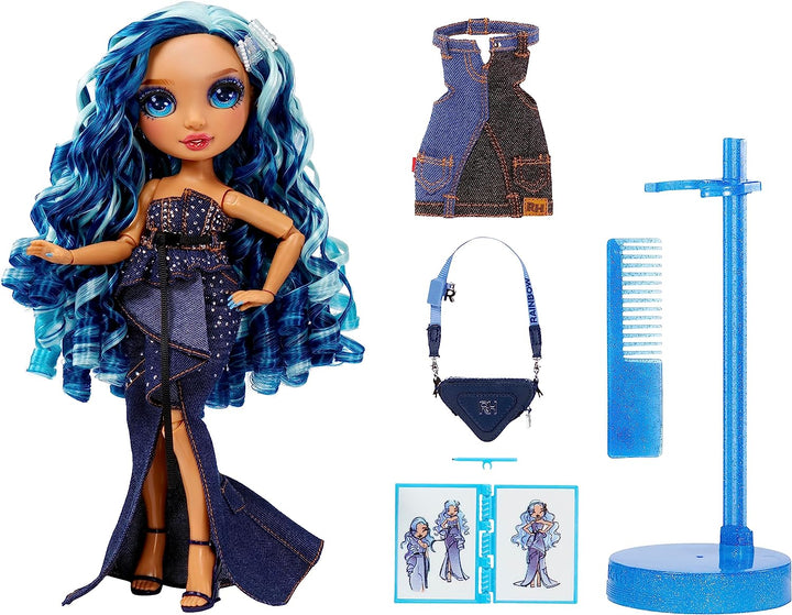 Rainbow High Fantastic Skyler Bradshaw Blue Doll Fashion Playset