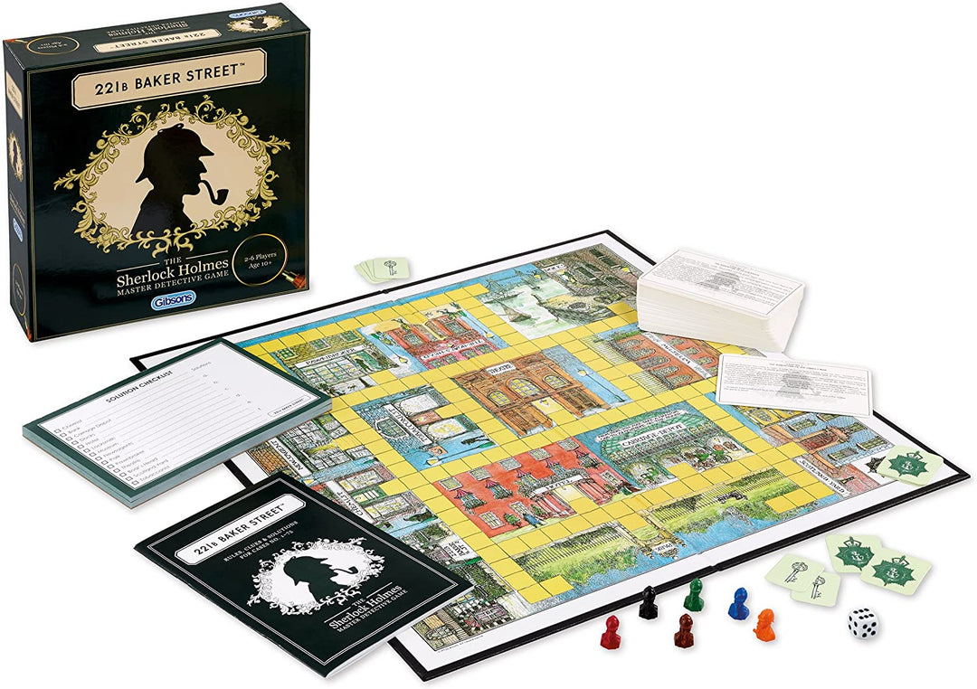 221b Baker Street Mysterious Detective Brettspiel | Sherlock Holmes-Spiel für Erwachsene und Kinder | Perfektes Familiengeschenk für Weihnachten und Geburtstage | Ab 10 Jahren, 2–6 Spieler