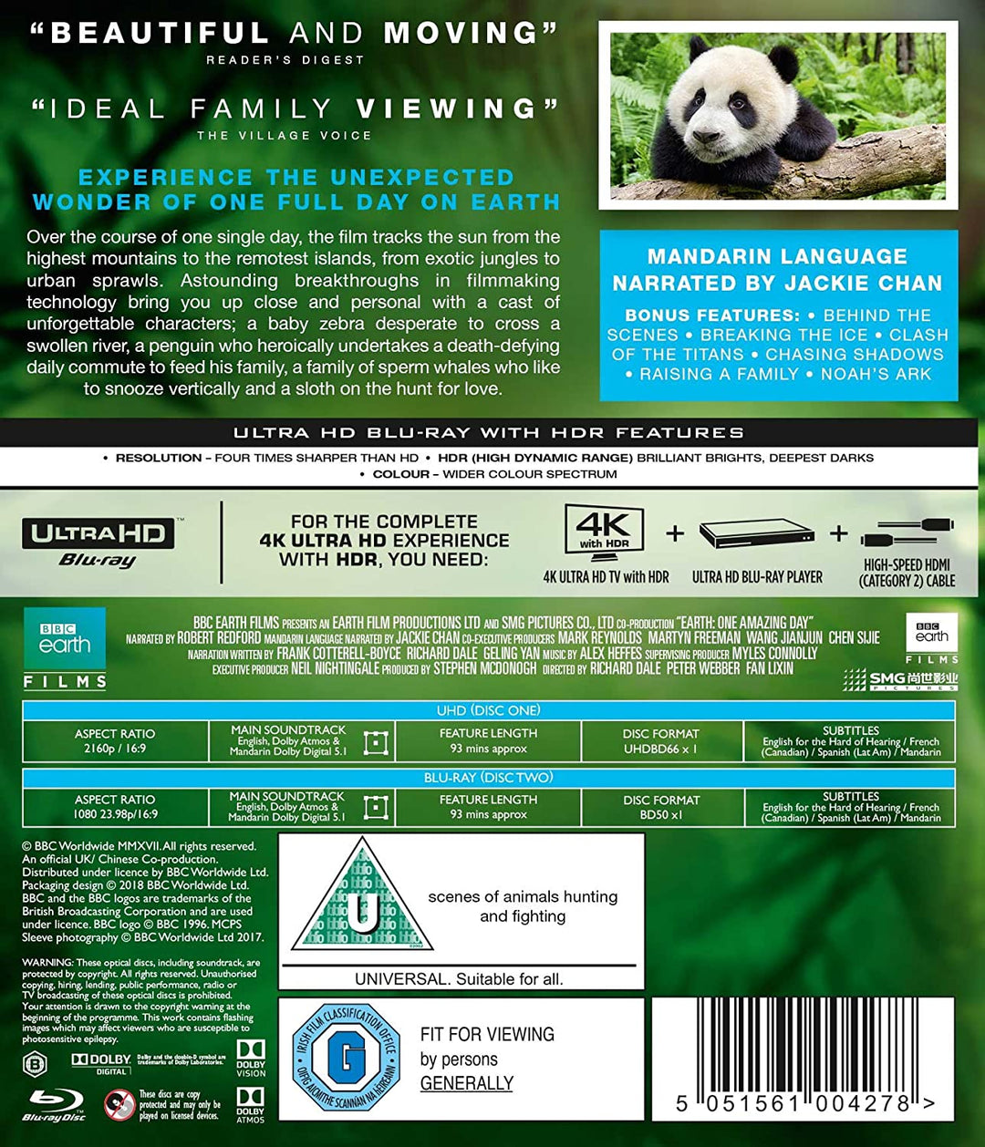 Earth – One Amazing Day – Dokumentarfilm/Familie [Blu-ray]