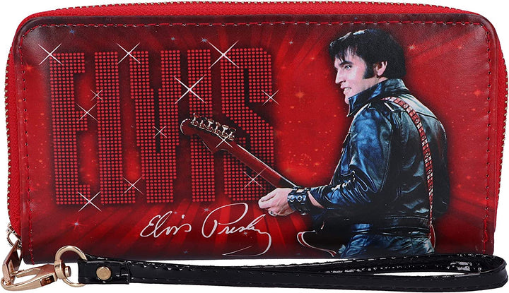 Nemesis Now Elvis 68 Performance Red Womens Purse, Polyurethane, 19cm