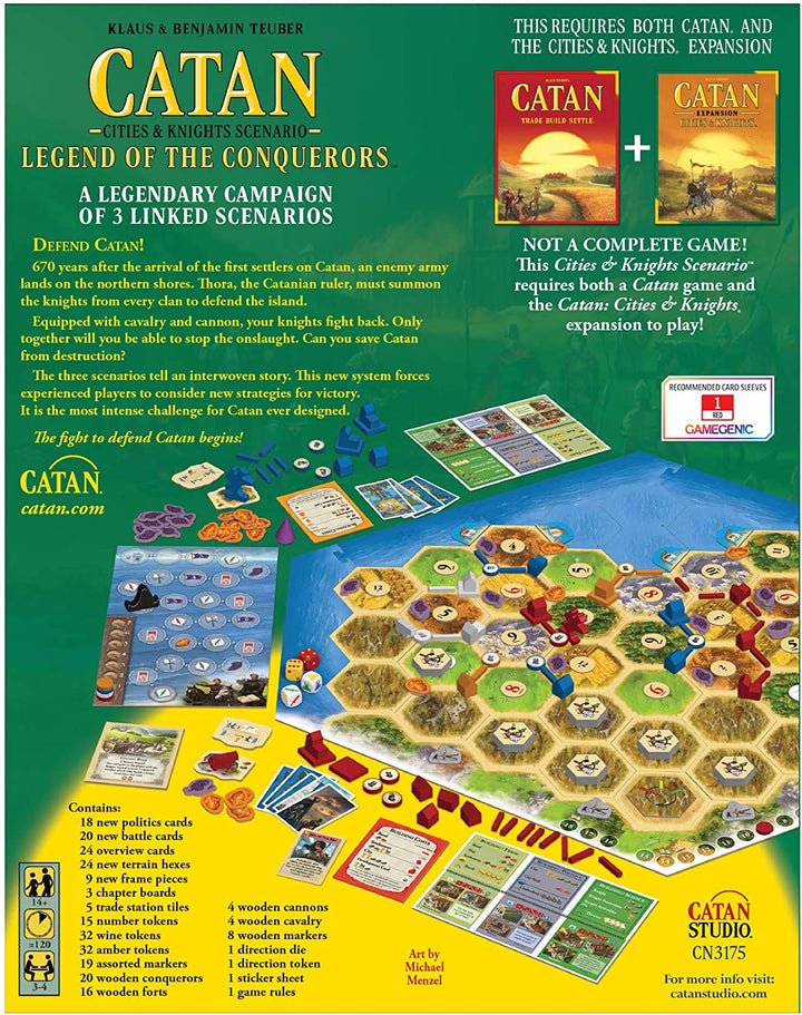 Catan: Legend of the Conquerors Cities & Knights Scenario