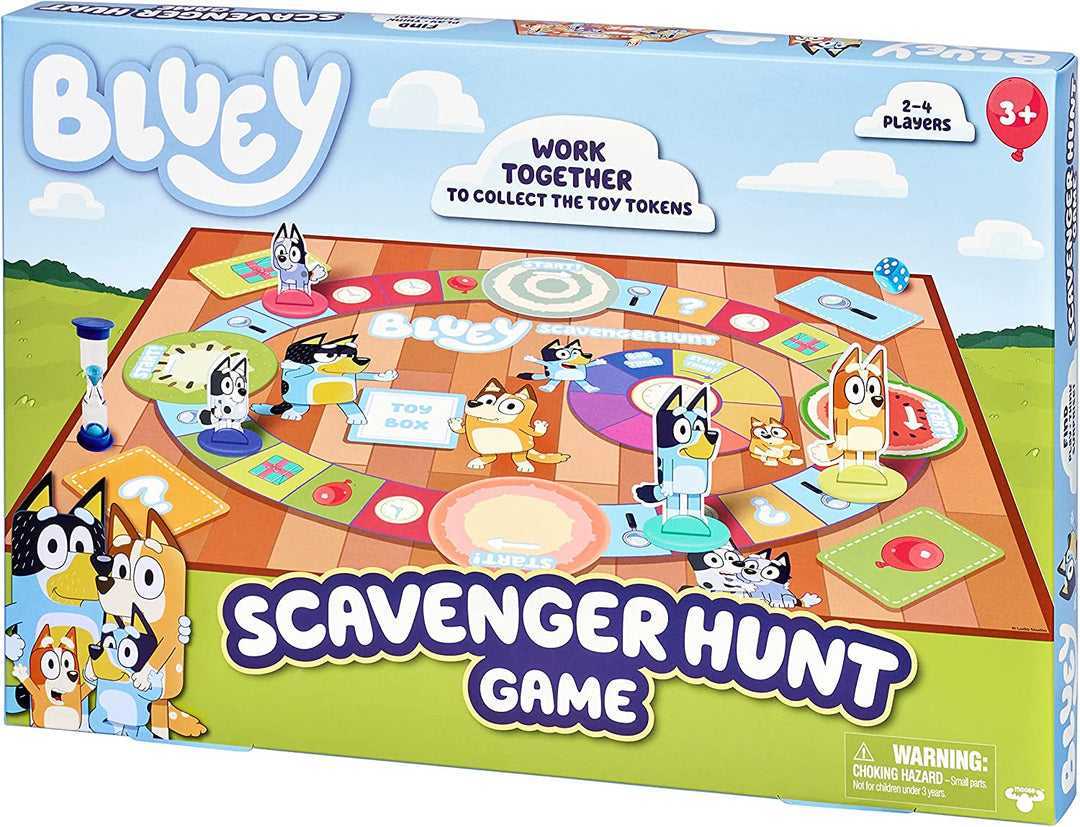 Bluey Scavenger Hunt Board Game - Official Family Board Game for 2-4 Players