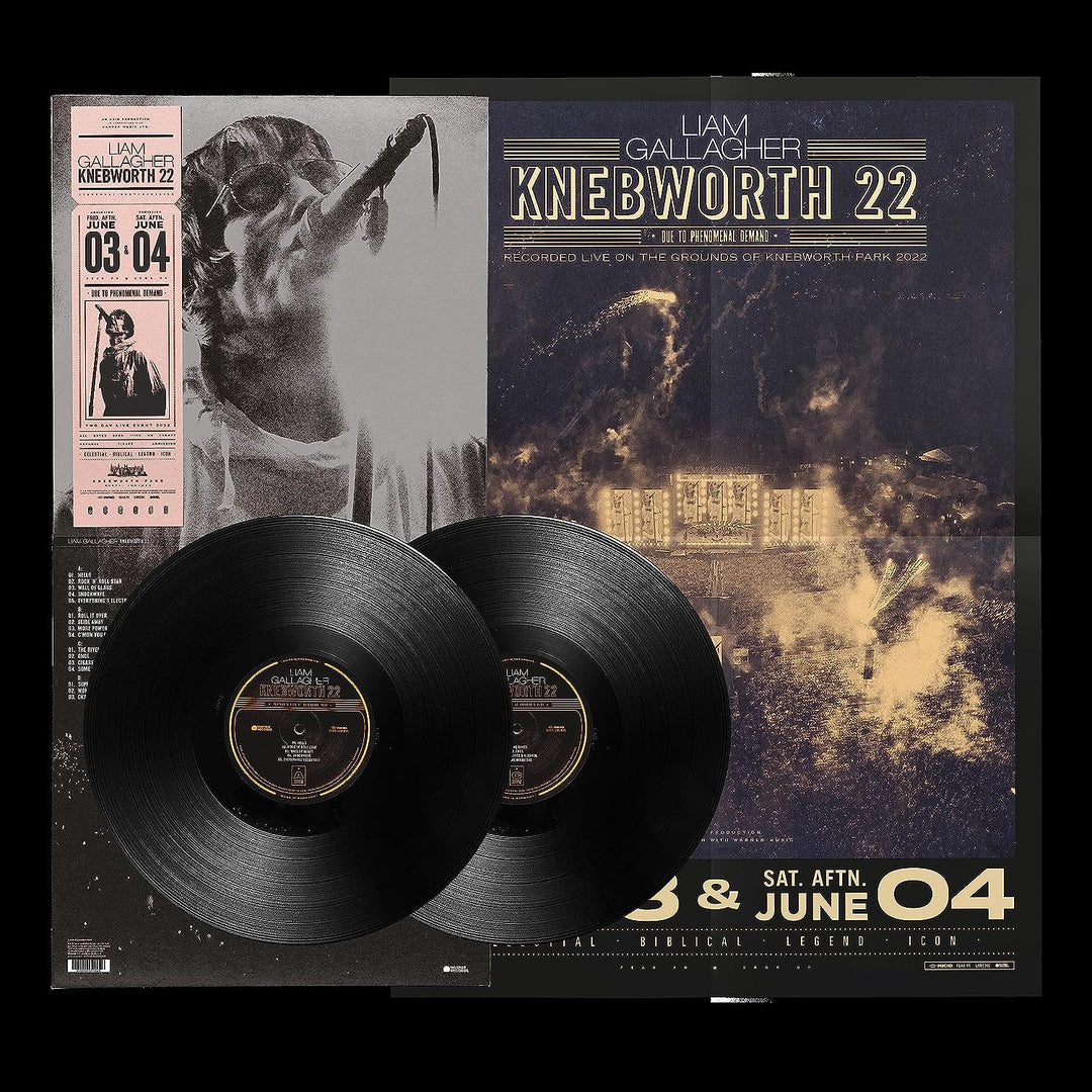 Liam Gallagher - Knebworth '22 (2LP Black Vinyl Includes Poster & Replica Ticket) [VINYL] [2023]