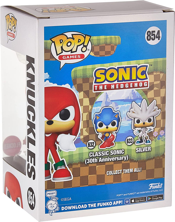 Sonic The Hedgehog Knuckles Flocked Exklusiver Funko Pop! 61034 Vinyl Nr. 854
