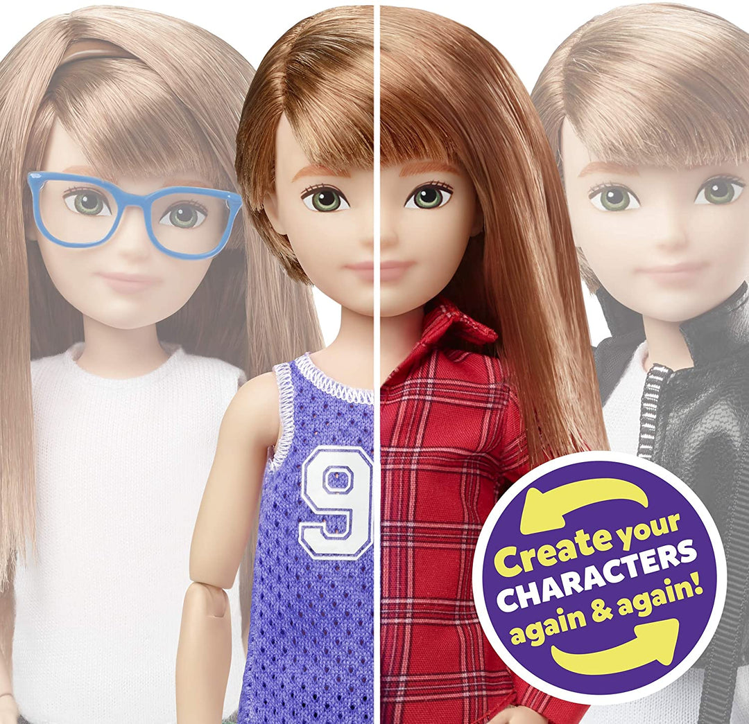 CREATABLE WORLD GGG53 Kit de personnage de luxe - Cheveux droits cuivrés