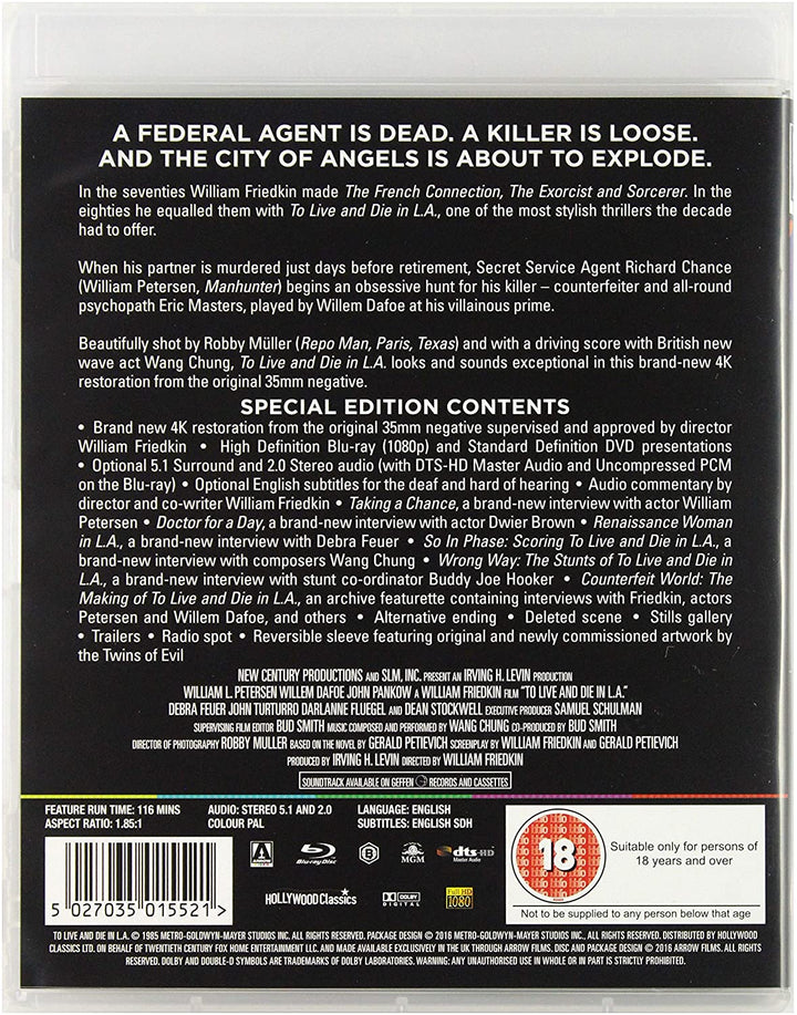 To Live And Die In L.A. - Crime/Thriller [Blu-ray]