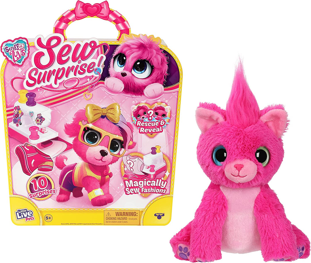 Little Live Scruff-A-Luvs Sew Surprise Fashion Plush Pink Assortment