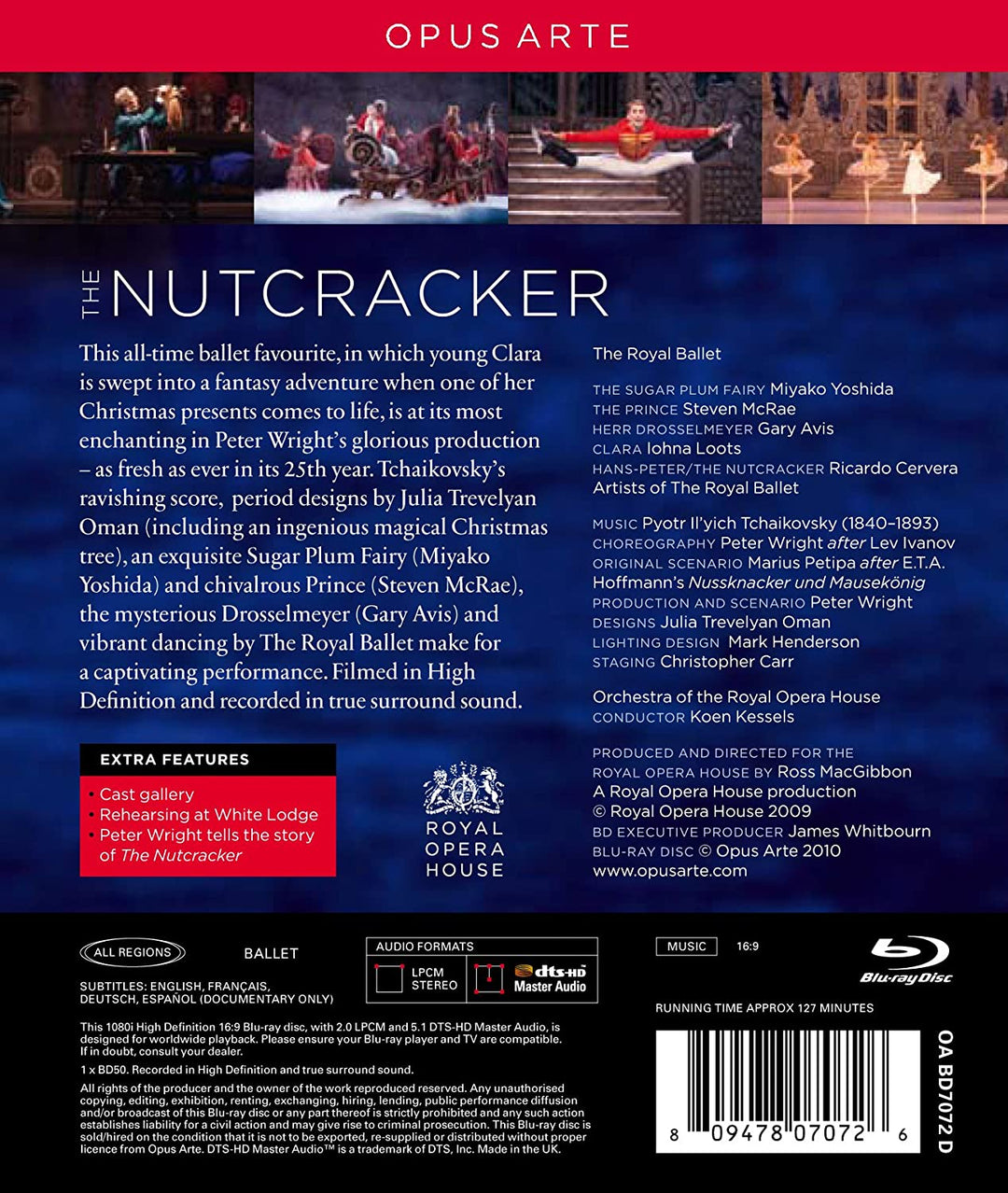 The Nutcracker (Royal Ballet ) [2009] [2010] [Region Free] [Blu-ray]