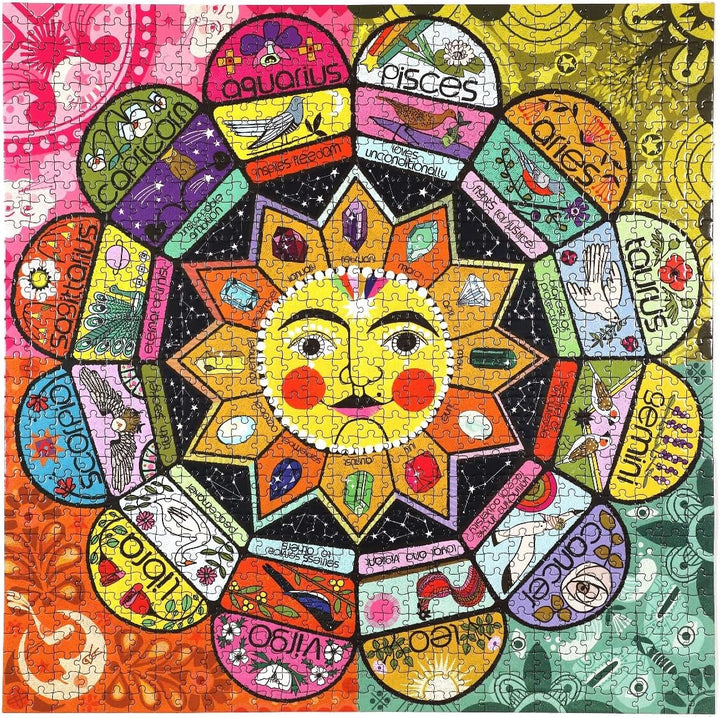 eeBoo Piece and Love Astrology 1000 piece square adult Jigsaw Puzzle