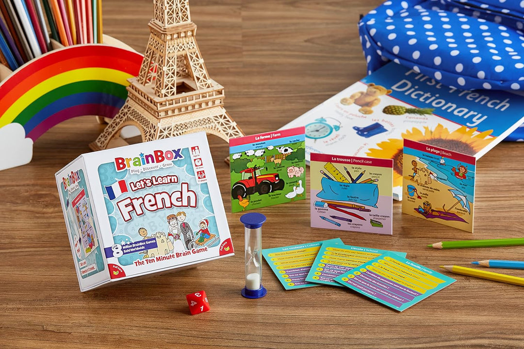 BrainBox Let's Learn French (2022) | Card Game