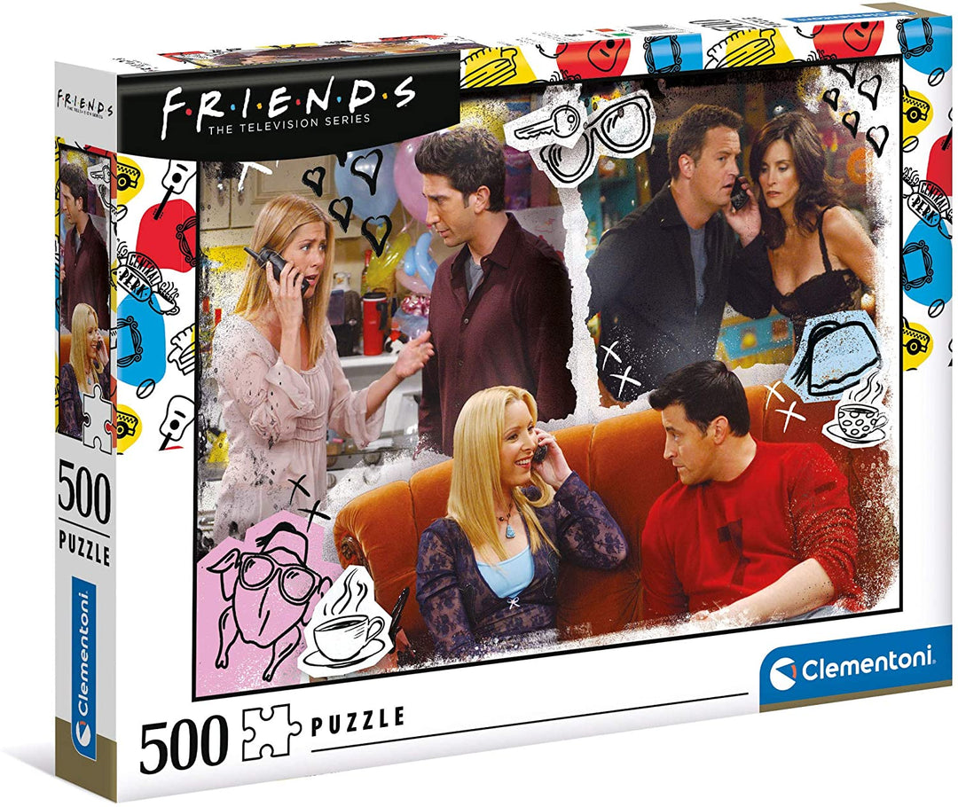 Clementoni 35090, Friends-Puzzle für Kinder und Erwachsene – 500 Teile, ab 10 Jahren