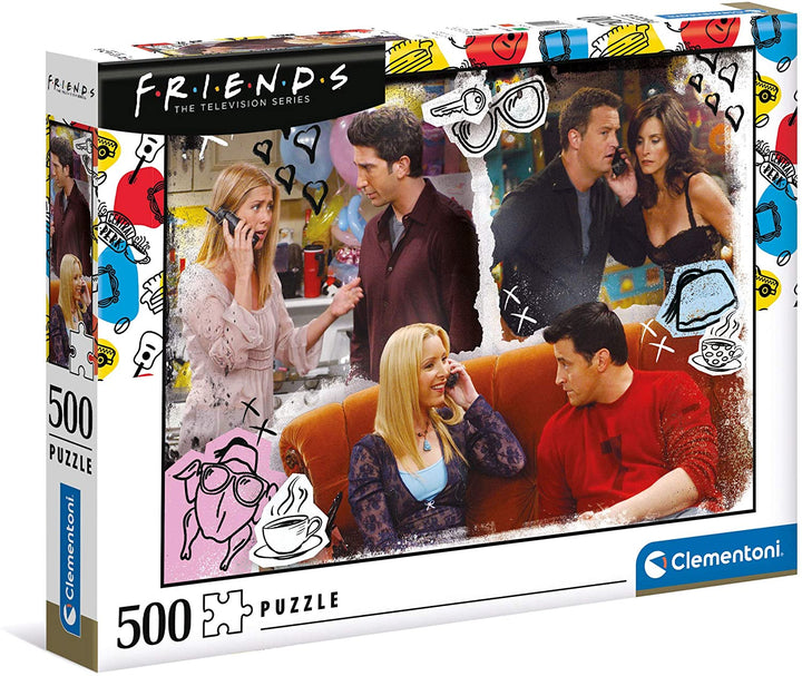 Clementoni 35090, Friends-Puzzle für Kinder und Erwachsene – 500 Teile, ab 10 Jahren