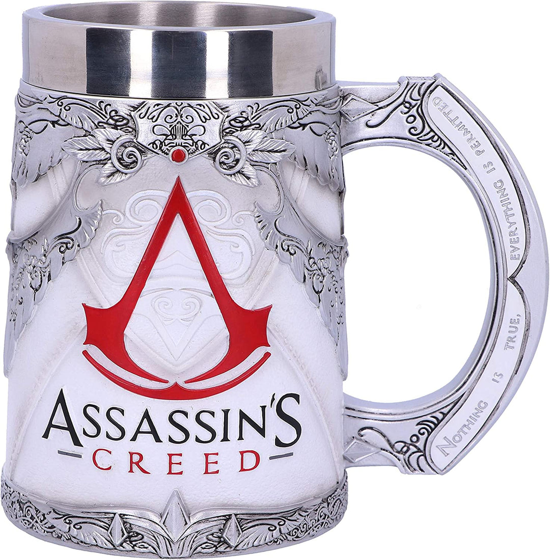 Nemesis Now B5296S0 Officially Licensed Assassins Creed White Game Tankard, Resi