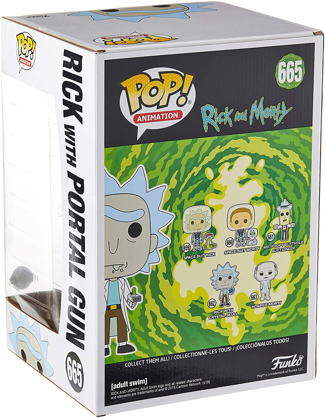 Rick und Morty Rick (mit Portal Gun) 10" Exclusive Funko 47379 Pop! Vinyl #665