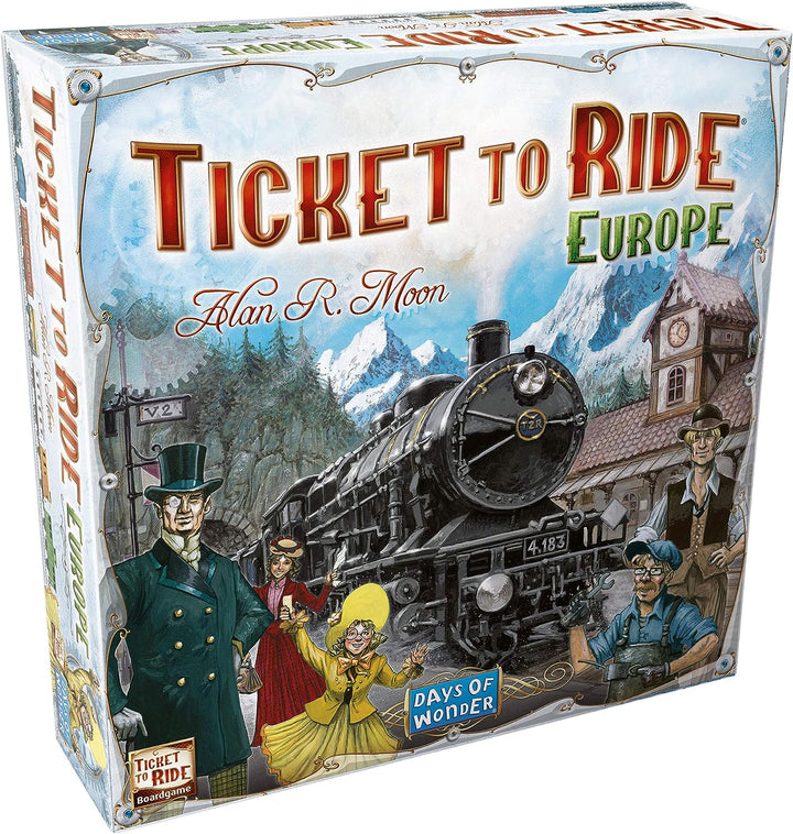 Days of Wonder | Ticket to Ride Europe Board Game | Ages 8+ | For 2 to 5 players | Average Playtime 30-60 Minutes