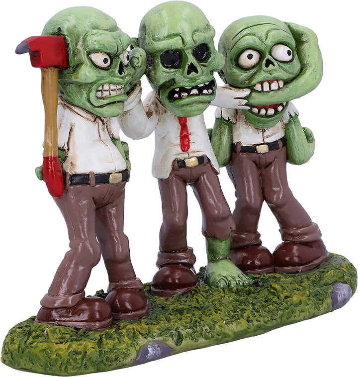 Nemesis Now Three Wise Zombies Horror Undead Creature Figurine, Green, 15.5cm