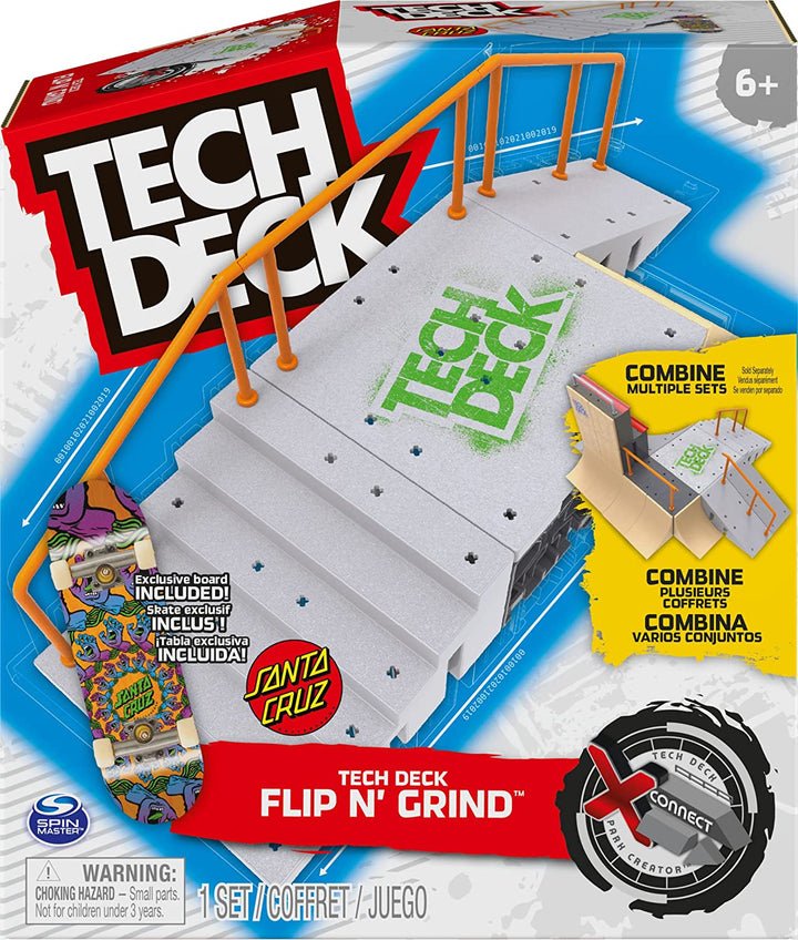 Tech Deck 1081140-6061840 XCnctPrkCrt GrindNFlip Styles Vary