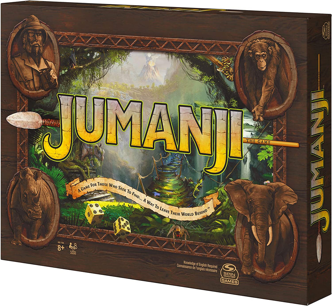 Jumanji The Game, das klassische Abenteuerbrettspiel für Kinder und Familien ab 8 Jahren