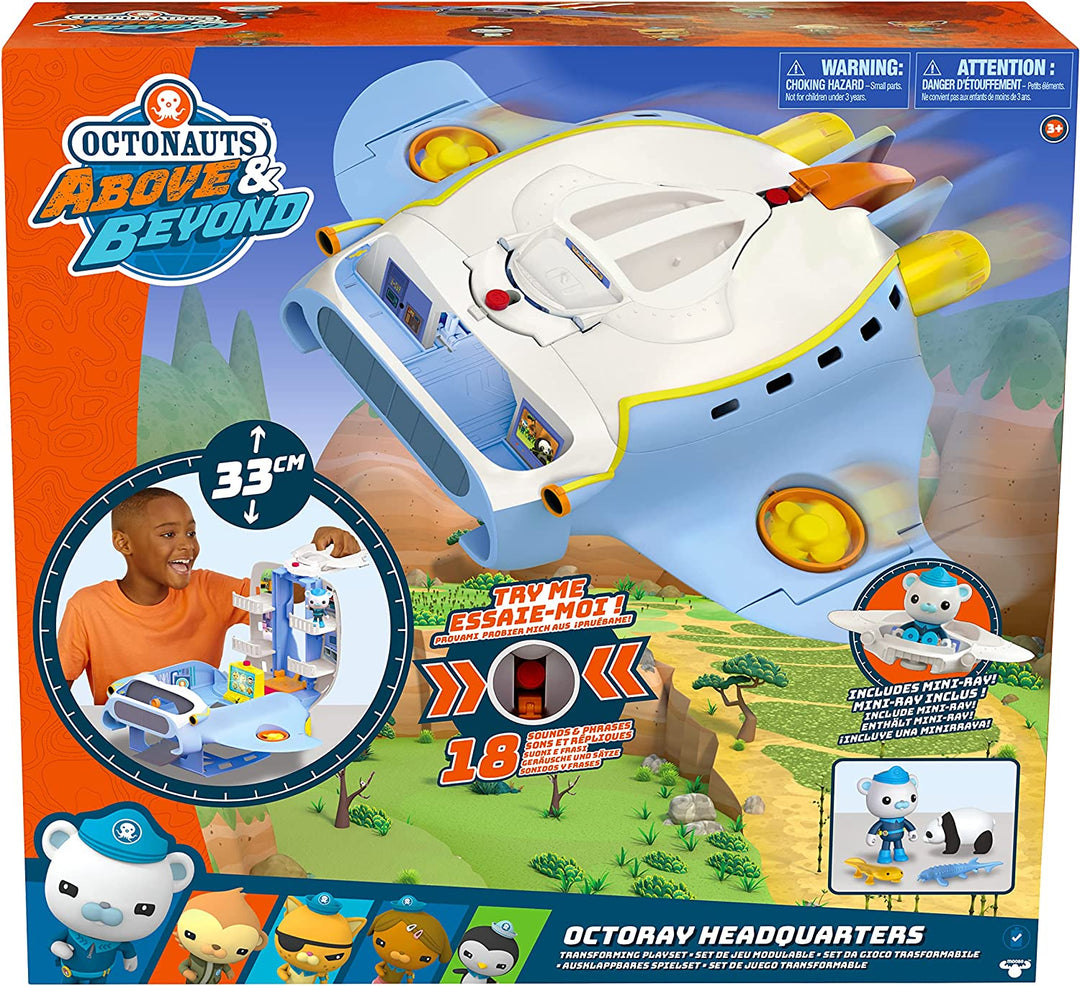 Octonauts 61128 Above & Beyond | Octoray Transforming Playset | 7 Pieces |