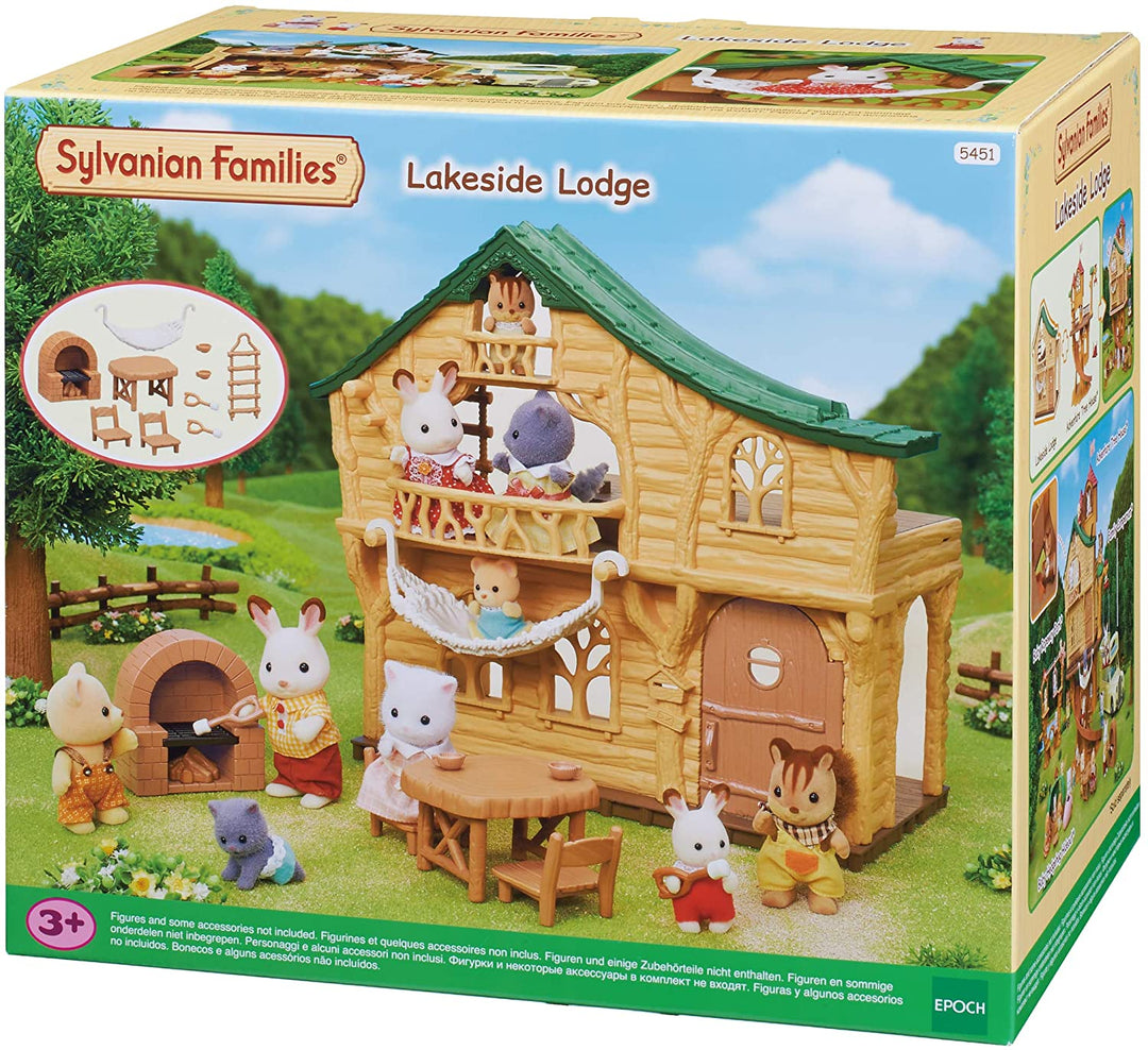 Sylvanian Families 5451 Lakeside Lodge Log Cabin