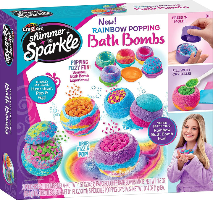 Shimmer and Sparkle 17345 Shimmer N Sparkle Rainbow Popping Make Your own fizzing kit