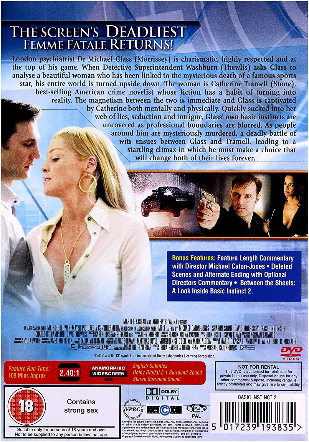 Basic Instinct 2 (Uncut Version) [DVD]