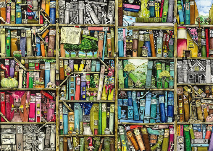 Ravensburger Colin Thompson The Bizarre Bookshop 1000-teiliges Puzzle für Erwachsene und Kinder ab 12 Jahren
