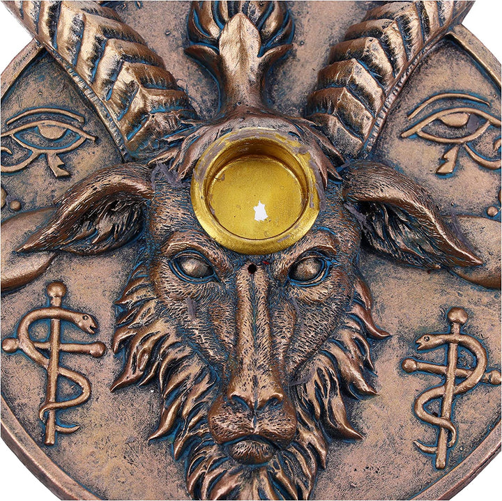 Nemesis Now Baphomet's Prayer Sabbatic Ziegen-Räucherstäbchen und Kerzenhalter, Bro