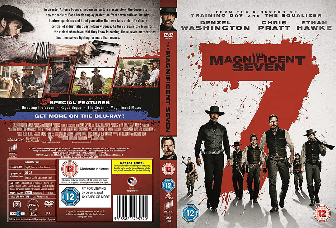 Les Sept Magnifiques [DVD] [2016]
