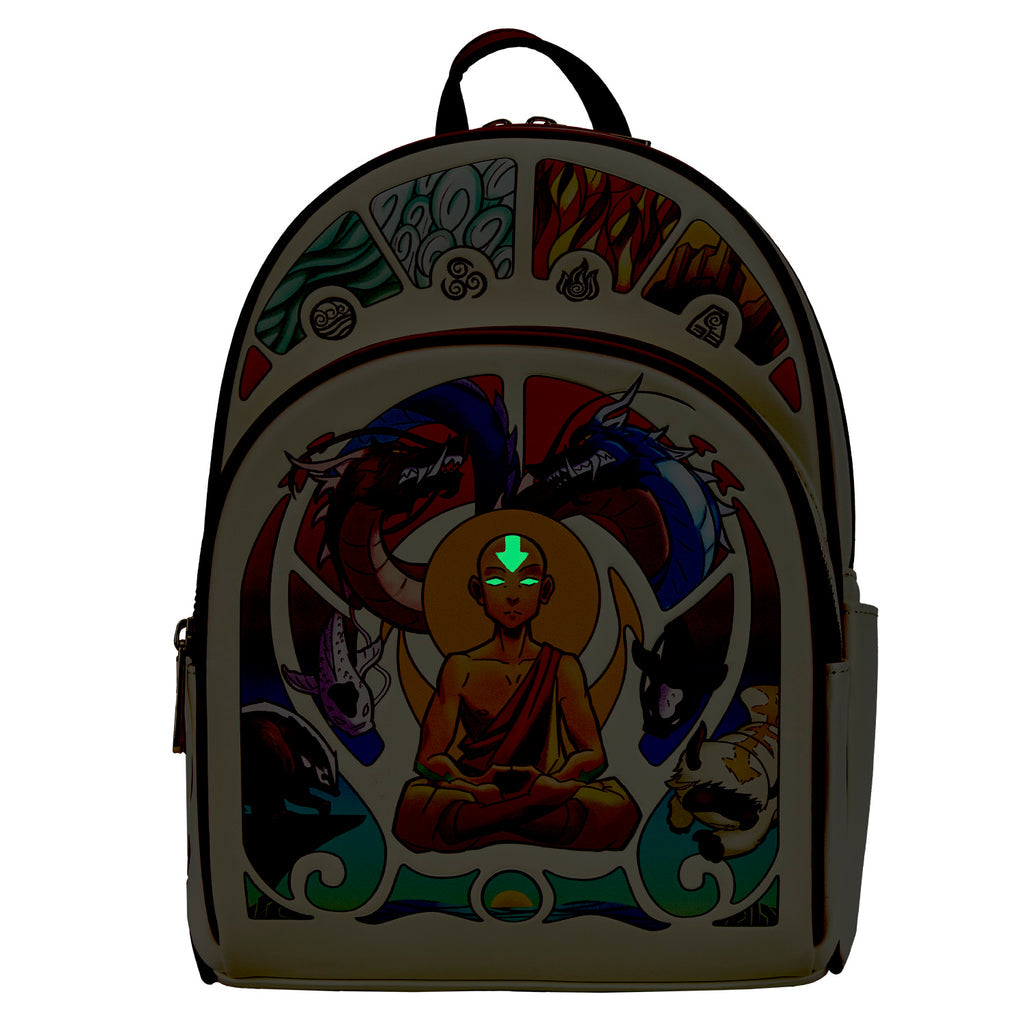 Loungefly Avatar Aang Meditation Glow in the Dark Mini Backpack