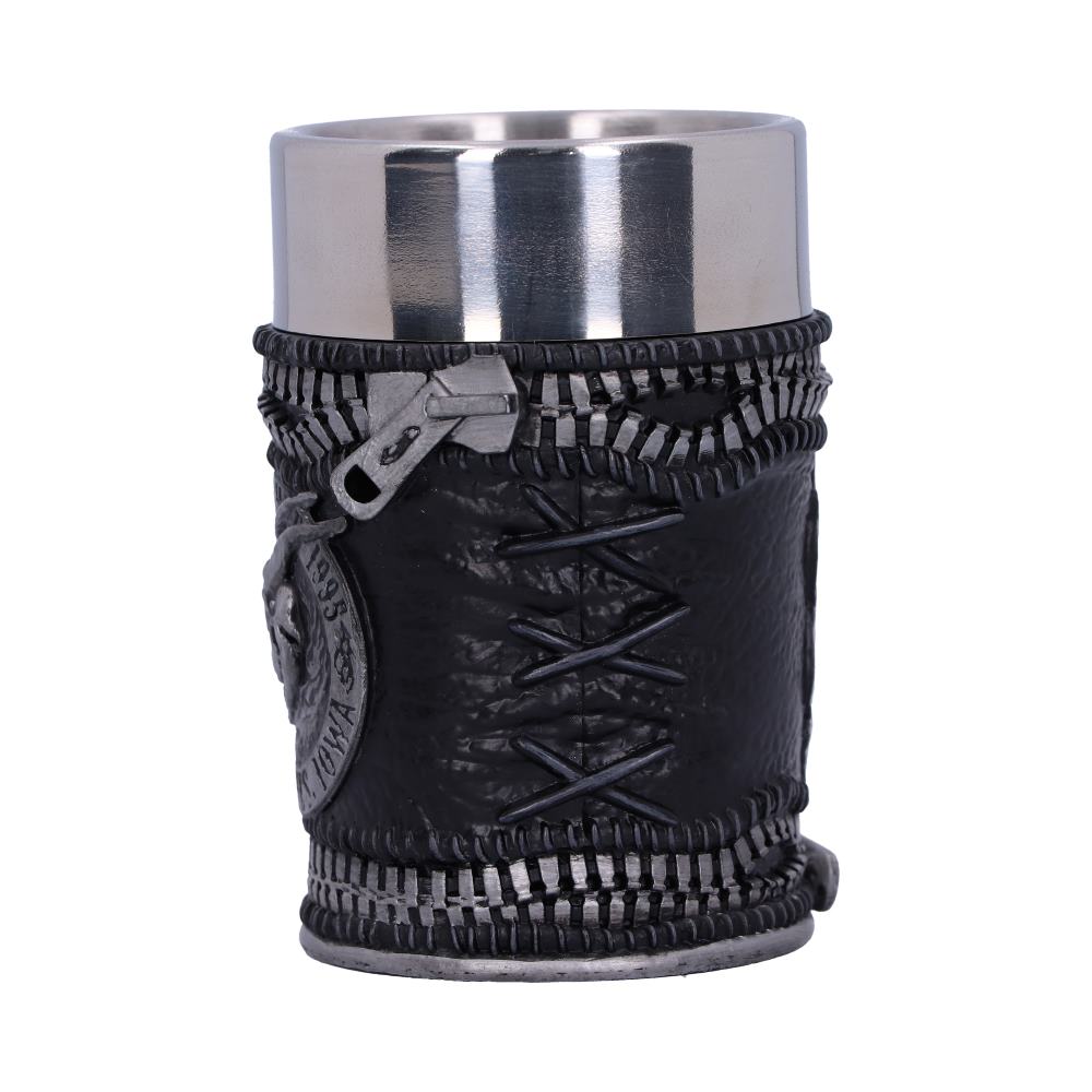 Nemesis Now, offiziell lizenziertes Slipknot Flaming Goat Logo Schnapsglas, Schwarz, 1 Stück (1 Stück)