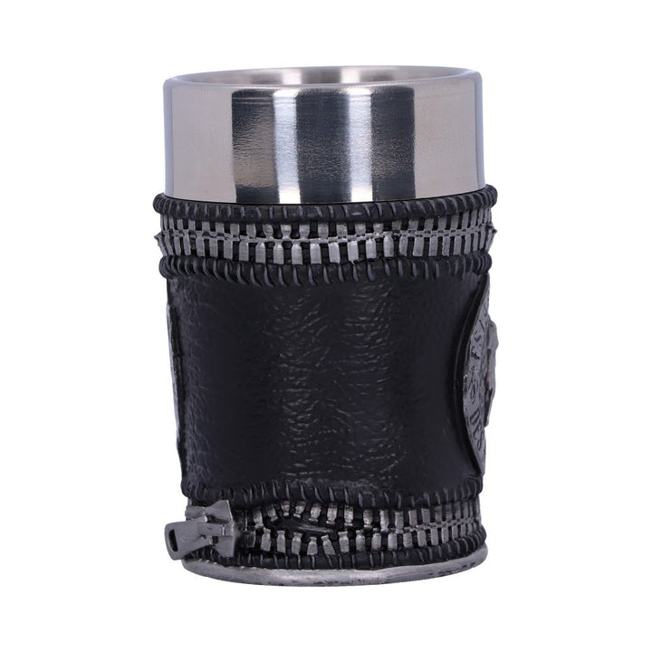 Nemesis Now, offiziell lizenziertes Slipknot Flaming Goat Logo Schnapsglas, Schwarz, 1 Stück (1 Stück)