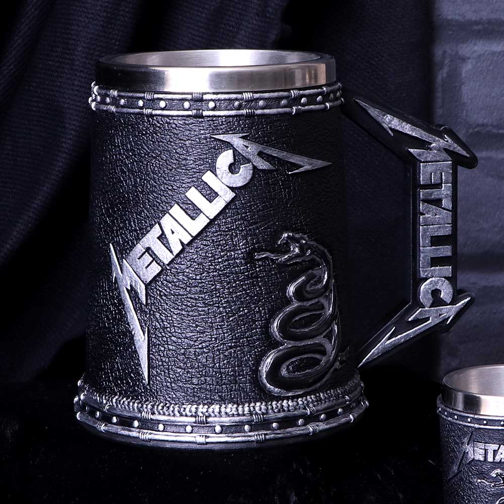 Nemesis Now B5220R0 Officially Licensed Metallica Black Album Tankard, 14.5cm