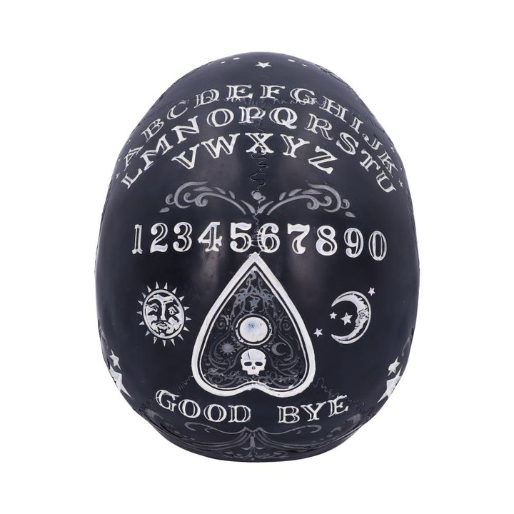 Nemesis Now Spirit Ouija Talking Board Skull Ornament, Black, 20cm