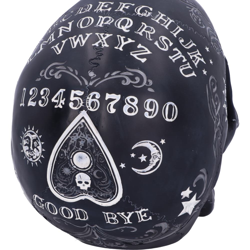 Nemesis Now Spirit Ouija Talking Board Skull Ornament, Black, 20cm