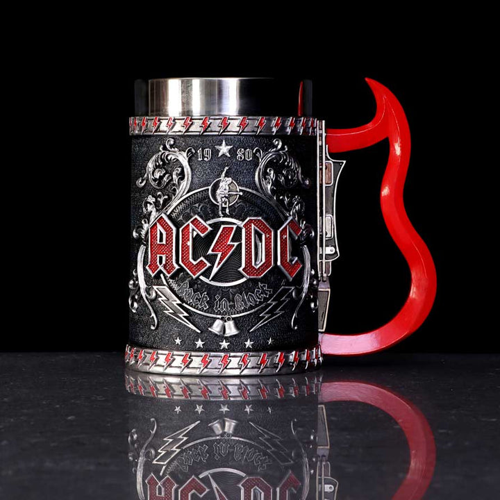 Nemesis Now Officially Licensed ACDC Back in Black Tankard Mug, 16cm