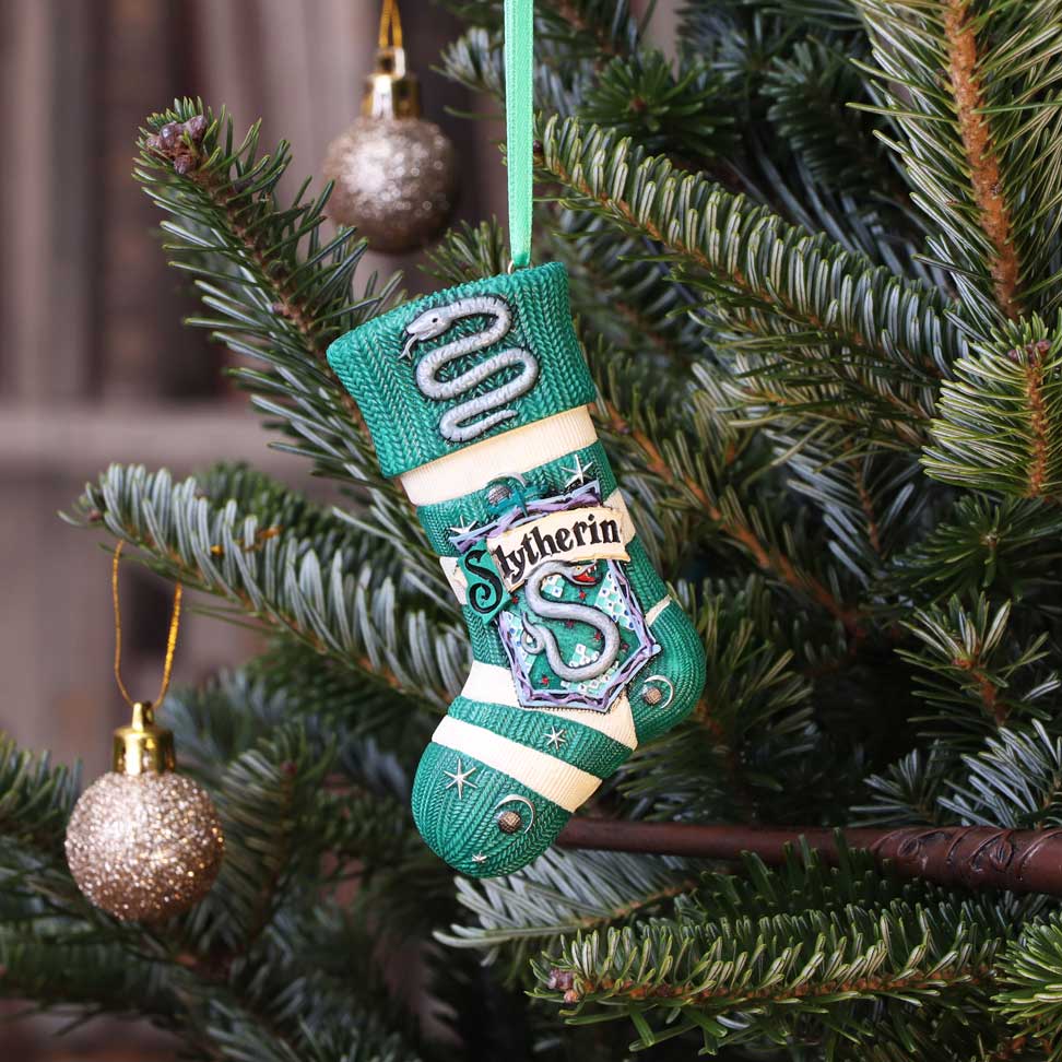 Nemesis Now Officially Licensed Harry Potter Slytherin Stocking Hanging Ornament