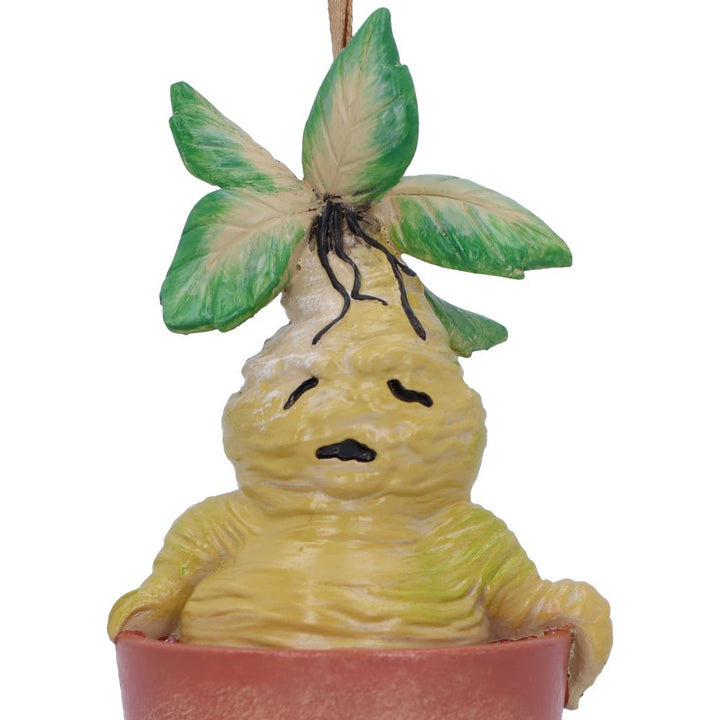 Nemesis Now Harry Potter Mandrake Plant Hanging Ornament, Resin, Green, 9.5cm