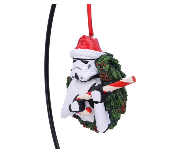 Nemesis Now Stormtrooper Wreath Hanging Ornament 9cm, White (B5695U1)