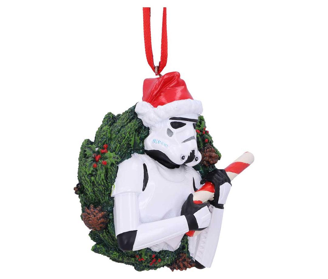 Nemesis Now Stormtrooper Wreath Hanging Ornament 9cm, White (B5695U1)