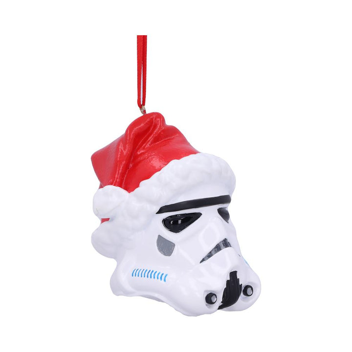 Nemesis Now Stormtrooper Santa Hat Hanging Ornament 8.3cm, White