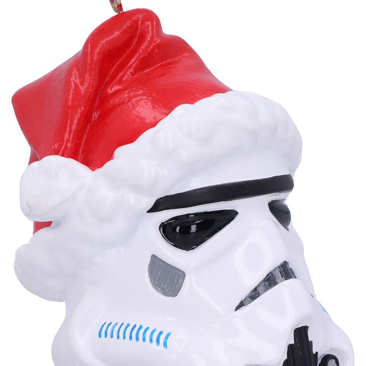 Nemesis Now Stormtrooper Santa Hat Hanging Ornament 8.3cm, White