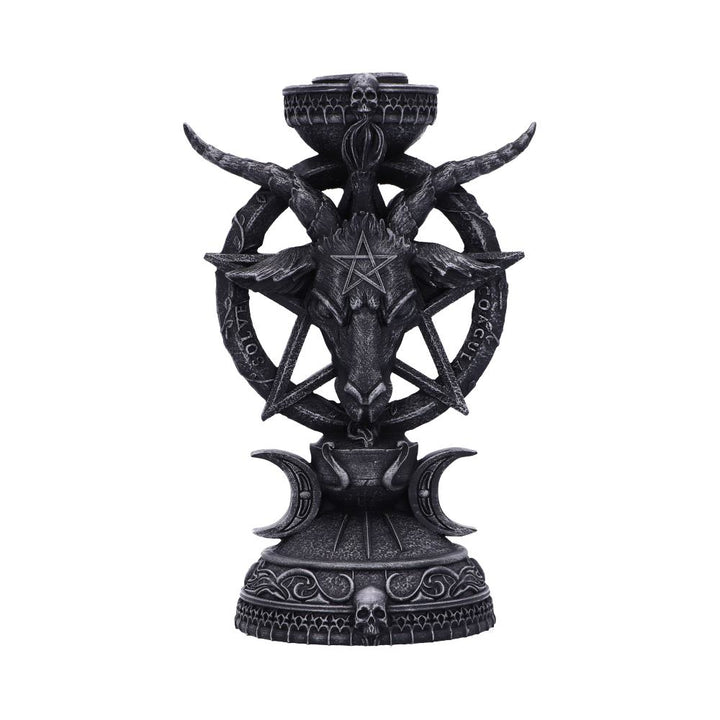 Nemesis Now Light of Baphomet Candle Holder 15.5cm, Black