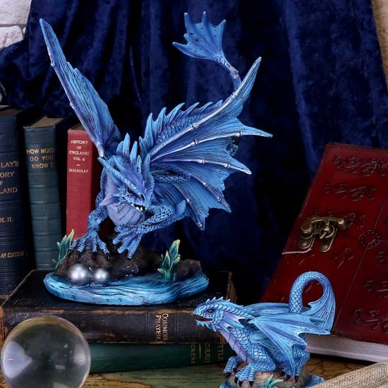 Nemesis Now Anne Stokes Adult Water Dragon Figurine, Blue, 31cm