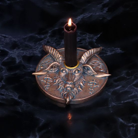 Nemesis Now Baphomet's Prayer Sabbatic Ziegen-Räucherstäbchen und Kerzenhalter, Bro