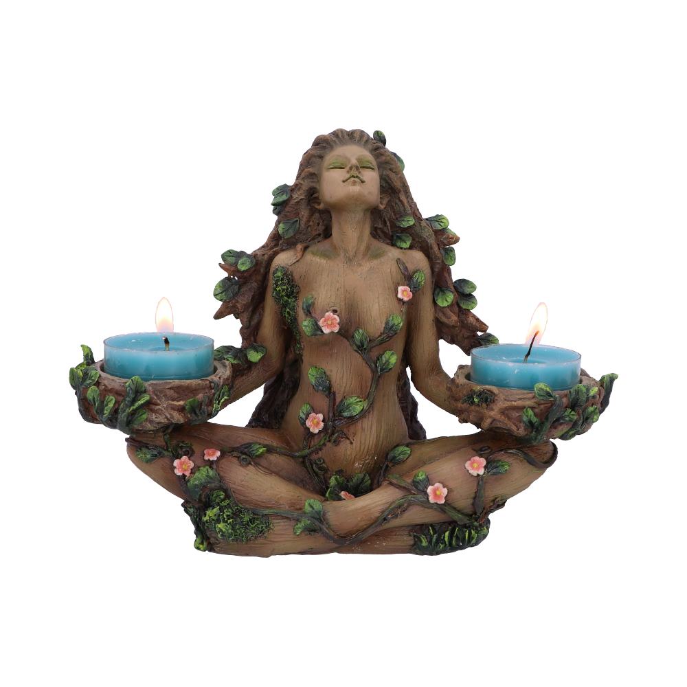 Nemesis Now Balance of Nature Female Tree Spirit Tealight Candle Holder, Brown,