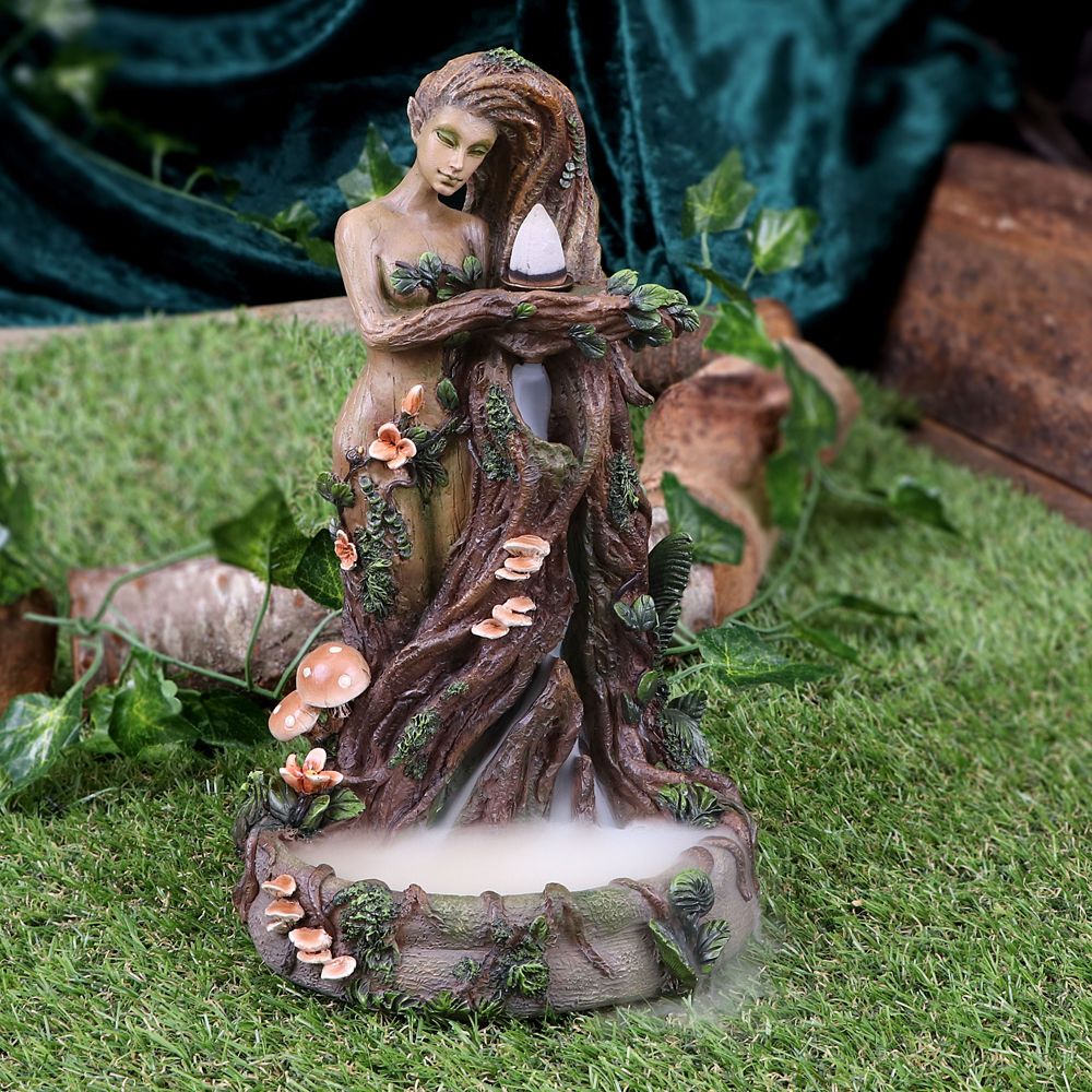 Lady Earth Female Tree Spirit Natural Backflow Incense Burner